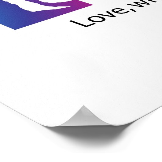 恋の虹の色 ポスター (角)