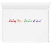 恋の虹 – おもしろいカラフルハンド色彩の鮮やかハート (内部横(下))