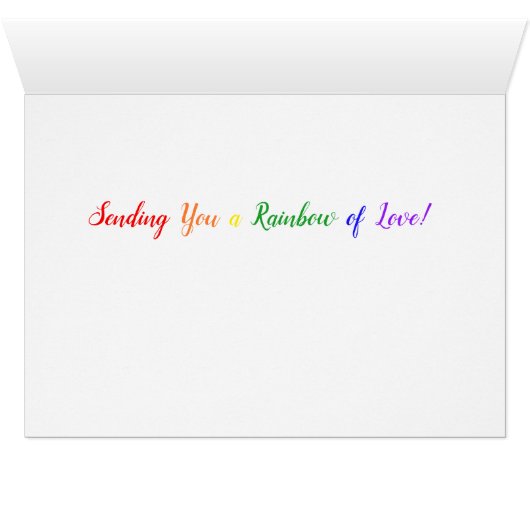 恋の虹 – おもしろいカラフルハンド色彩の鮮やかハート (内部横(下))