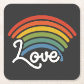 恋の虹 スクエアペーパーコースター (正面)