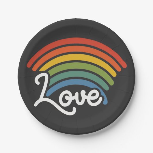 恋の虹 ペーパープレート (正面)