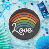 恋の虹 ペーパープレート (パーティー)