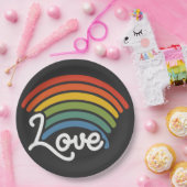 恋の虹 ペーパープレート (パーティー)