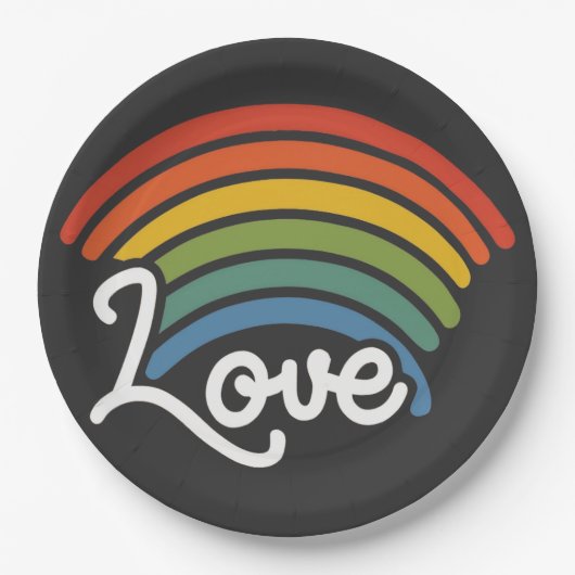 恋の虹 ペーパープレート (正面)