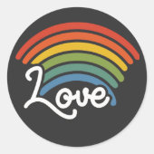 恋の虹 ラウンドシール (正面)