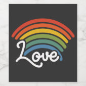 恋の虹 ワインラベル (シングルラベル)