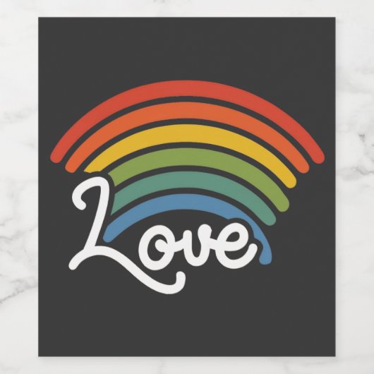 恋の虹 ワインラベル (シングルラベル)