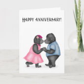 恋の記念日カードにゴリラ カード (正面)