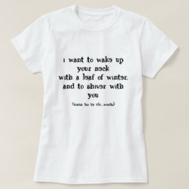 恋の詩Tシャツ Tシャツ