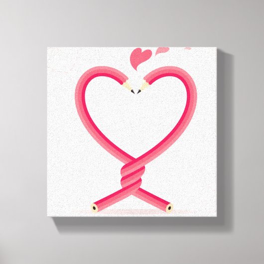 恋の鉛筆 キャンバスプリント (正面)