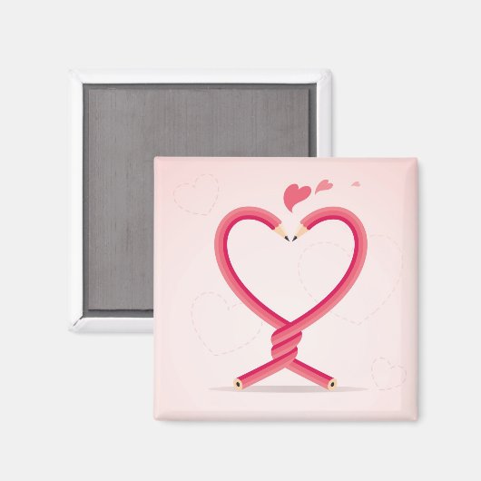 恋の鉛筆 マグネット (正面/裏面)