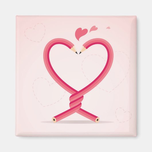 恋の鉛筆 マグネット (正面)