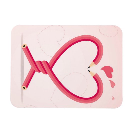 恋の鉛筆 マグネット (横)