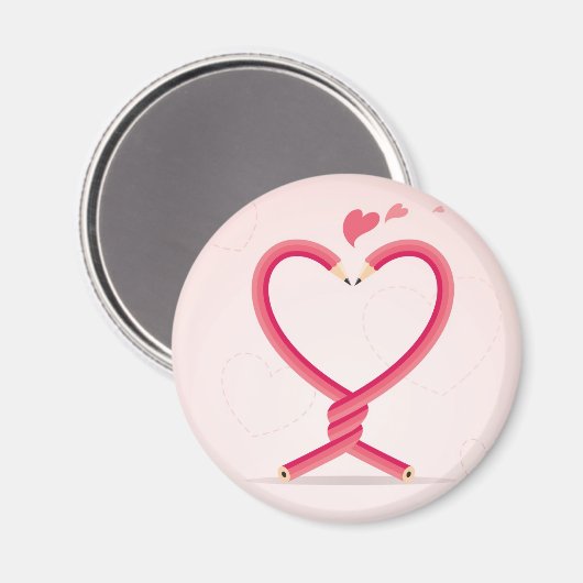 恋の鉛筆 マグネット (正面/裏面)