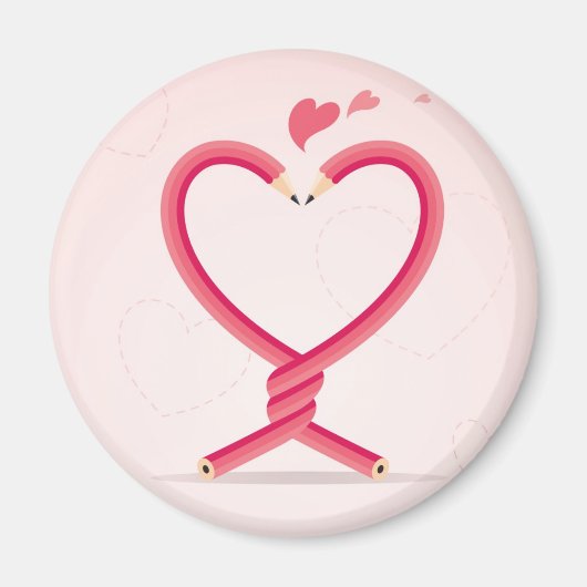 恋の鉛筆 マグネット (正面)