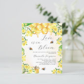 恋の開花イエロー花模様予算ブライダルシャワー (スタンド正面)