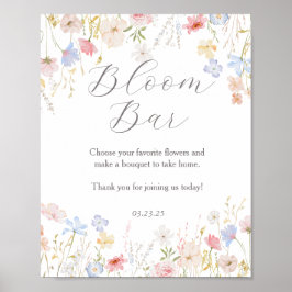 恋の開花バー標識 ポスター