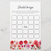 恋の開花フローラブライダルシャワービンゴゲーム (正面)