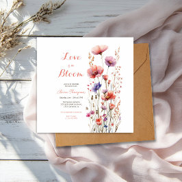 恋の開花ワイルドフラワーフローラブライダルシャワー