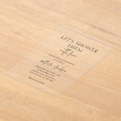 恋の雨を降らせよう | Bohoシャワーブライダル アクリル招待状 (レイダウン)