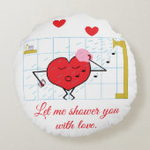 恋の雨 ラウンドクッション (裏面)