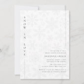 恋の雪 | ウィンターボホーバジェットブライダルシャワー 招待状 (正面)