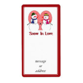 恋の雪 ラベル (正面)