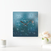 恋の霧 スクエア壁時計 (ホーム)