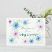 「恋の霧」赤ちゃんシャワー招待状 招待状 (スタンド正面)