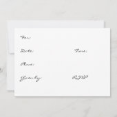 「恋の霧」赤ちゃんシャワー招待状 招待状 (裏面)