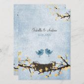 恋の青鳥 招待状 (正面/裏面)