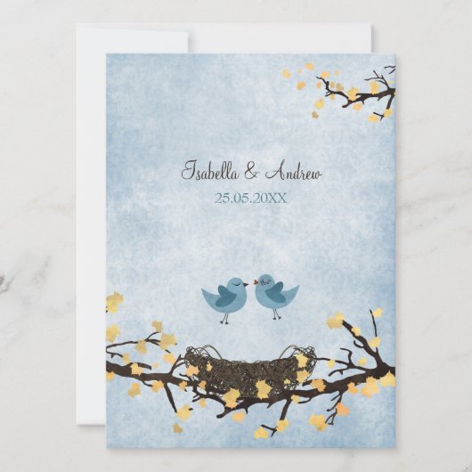 恋の青鳥 招待状 (正面)