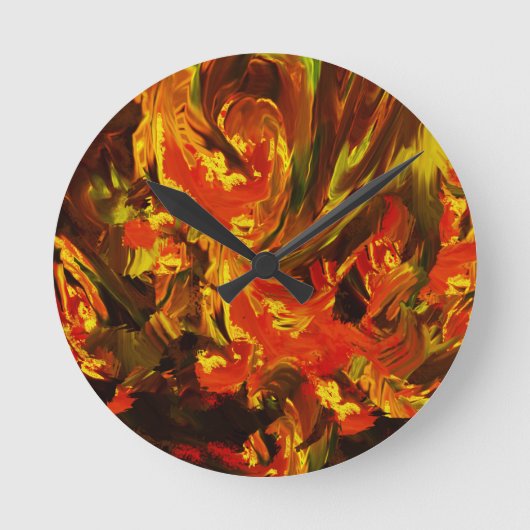 恋の風に ラウンド壁時計 (正面)