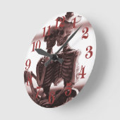 恋の骨 ラウンド壁時計 (傾斜)