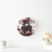 恋の骨 ラウンド壁時計 (ホーム)