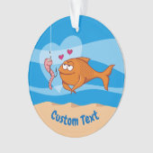 恋の魚と餌オーナメント オーナメント (正面)