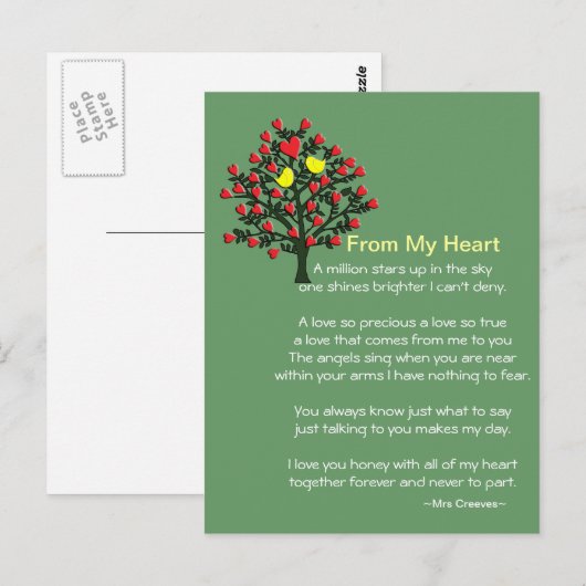 『恋の鳥と歌』 ポストカード (正面/裏面)