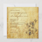 恋の鳥と結婚式招待状 招待状 (裏面)