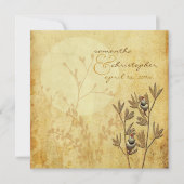 恋の鳥と結婚式招待状 招待状 (正面)