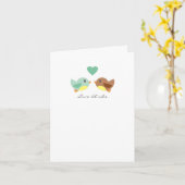 『恋の鳥のノート』 カード (黄色い花)