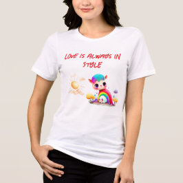 恋はいつもスタイル!バレンタインデーデザイン トライブレンドＴシャツ
