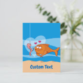 恋はがき込み魚釣り ポストカード (スタンド正面)