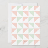 恋はすべてパステル幾何学写真 シーズンカード (裏面)