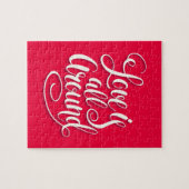 『恋はすべて台本のまわりにレタリングピンク』 ジグソーパズル (横)