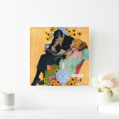 恋はゆっくり死ぬ スクエア壁時計 (ホーム)