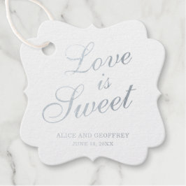 恋はエレガント甘銀結婚箔 フェイバータグ