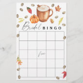 恋はカボチャの醸造ブライダルシャワービンゴゲーム (正面)