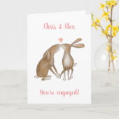 恋はハレの婚約 カード (黄色い花)