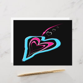 恋はハート葉書の道