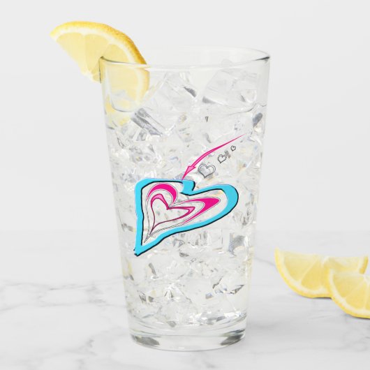 恋はハート タンブラーグラス (アイス正面)